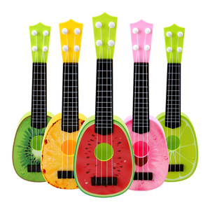 儿童吉他玩具可弹奏尤克里里迷你乐器男女孩宝宝初学者水果小吉他